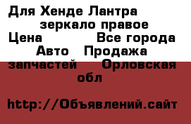 Для Хенде Лантра 1995-99 J2 зеркало правое › Цена ­ 1 300 - Все города Авто » Продажа запчастей   . Орловская обл.